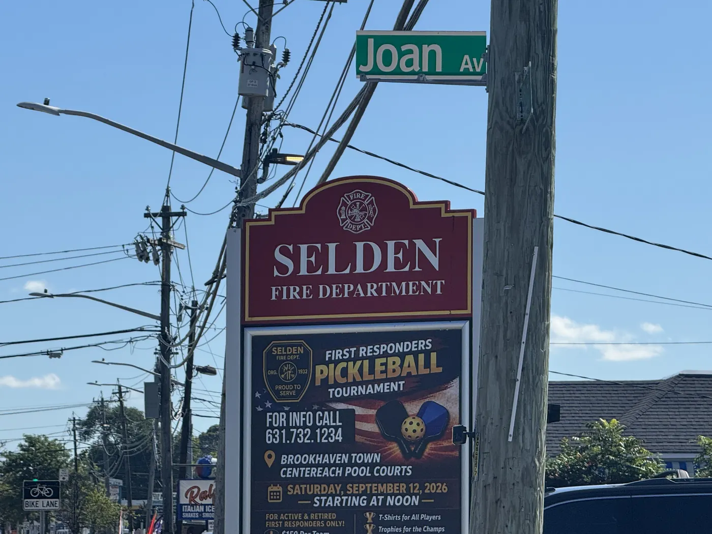Selden Fire Department sign